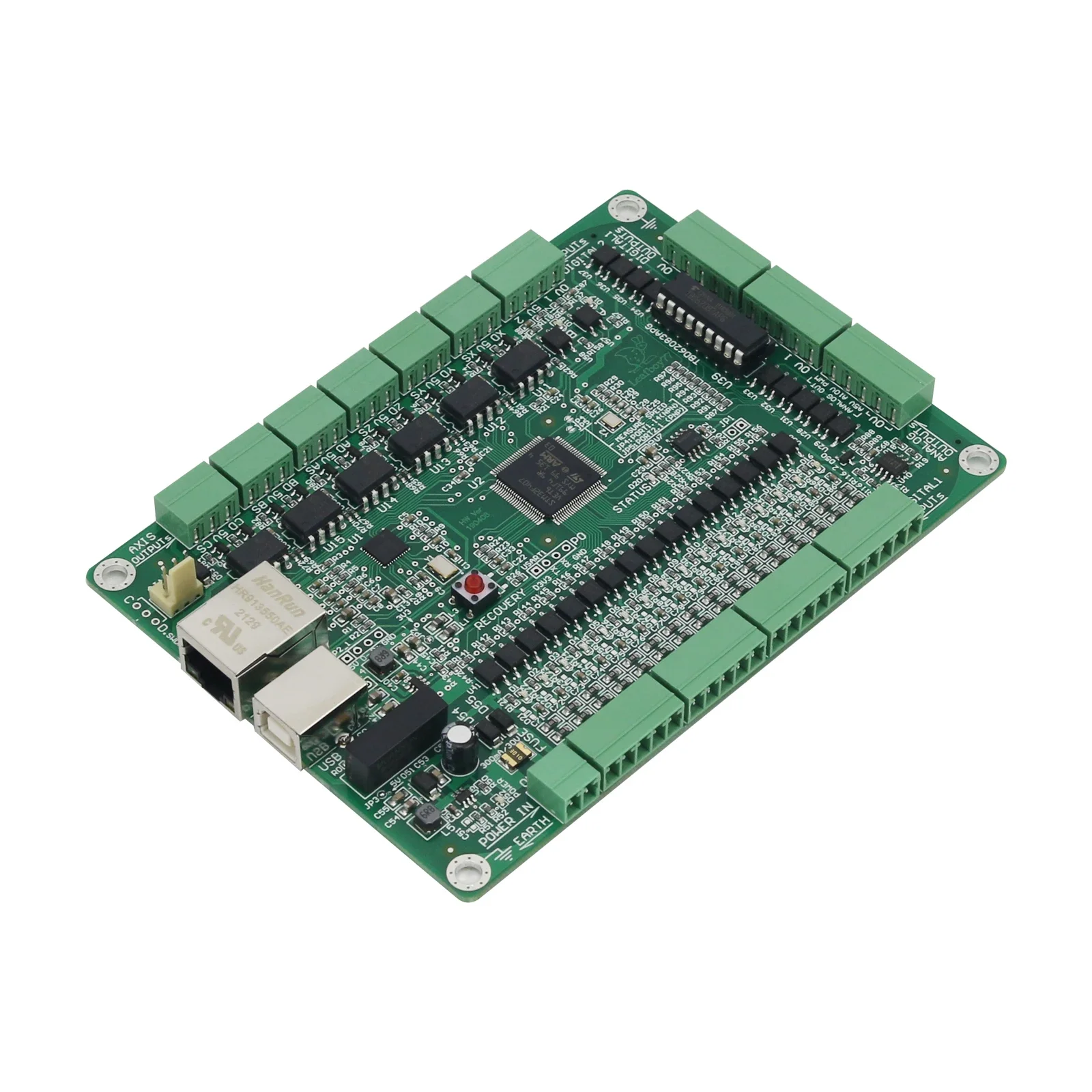 Mach3 USB + Ethernet 6 Axis CNC Motion Controller Board Supports CNC Engraving Machine