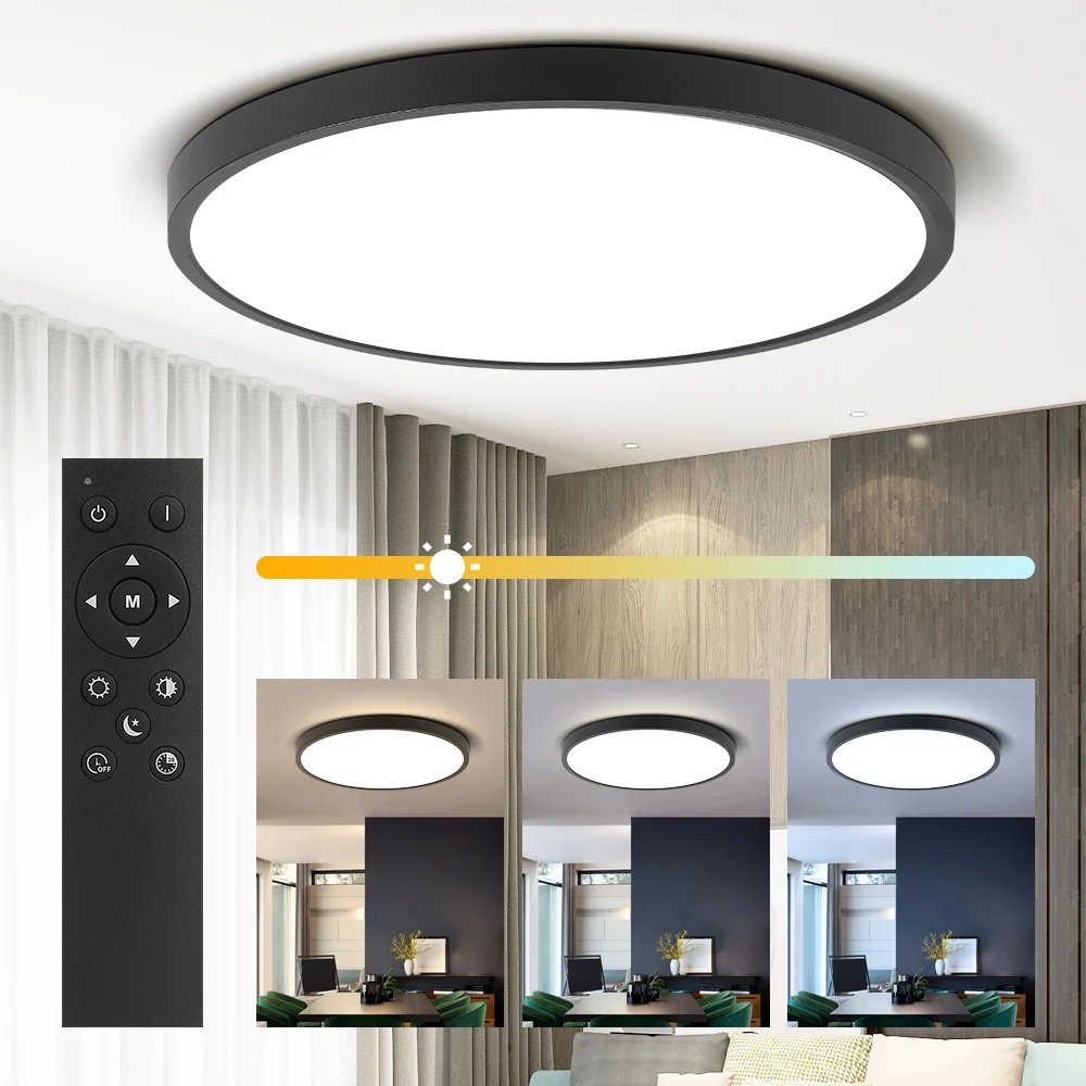 

Dimmable Ceiling Light Led Panel Room Bedroom Lighting Mosquito Chandelier Kitchen Lamps Lustre Fixture 110V LED Lamp Ceiling