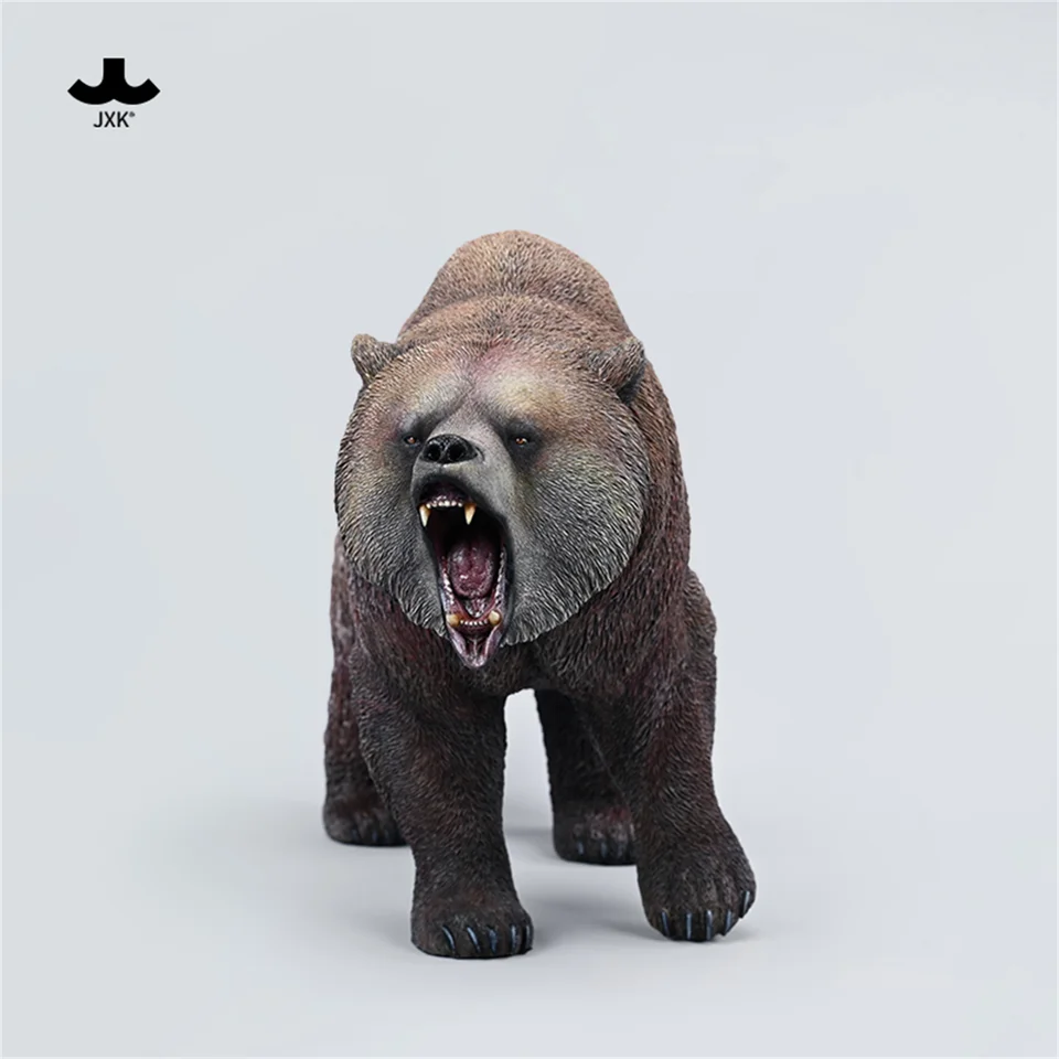 JXK 1/6 Big Brown Bear 2.0 Walking Model Realistic Wild Animal