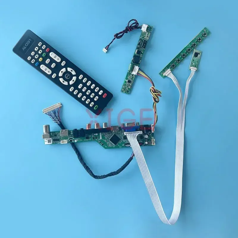 

LCD Controller Board Fit LTM230HT10 LTM230HT11 LTM215HL01 23" Analog TV Signal LVDS 30-Pin 1920*1080 Kit VGA+HDMI+AV+USB Monitor