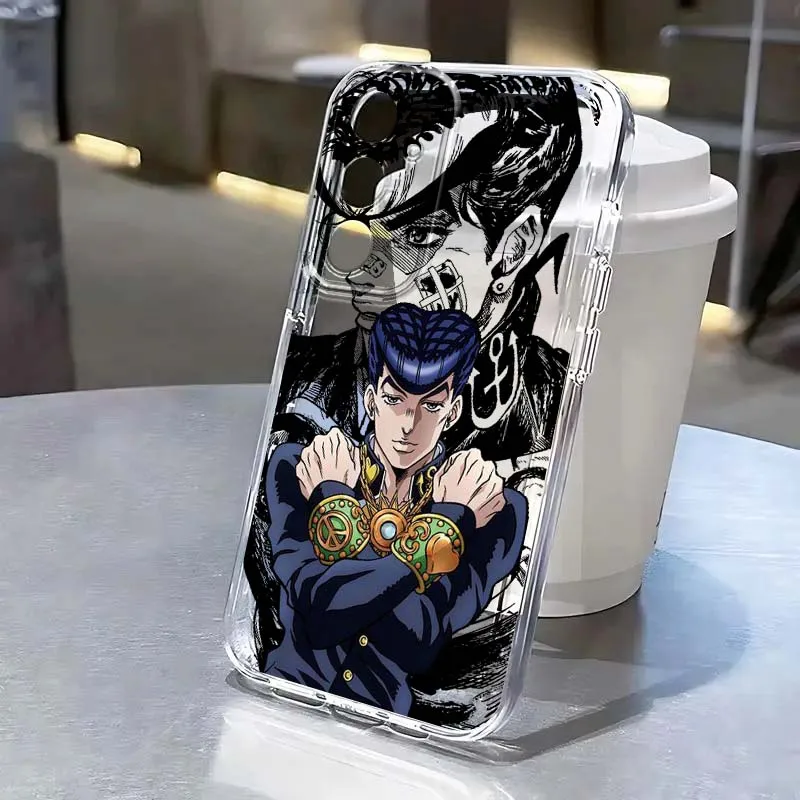 

Anime JoJo Bizarre Adventure Phone Case For Samsung Galaxy S26 S25 S24 S23 S22 S21 S20 Edge Plus Ultra FE 5G Transparent Soft