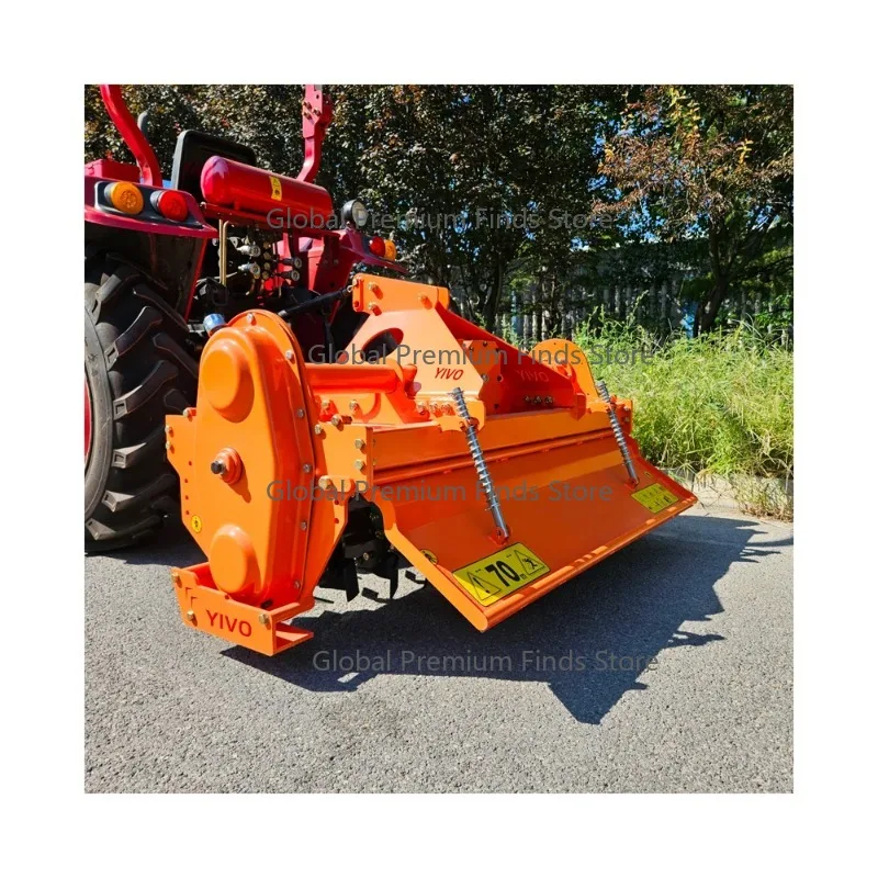 Heavy-Duty PTO Rotary Tiller | For 25-90HP Agricultural Tractors & Cultivators