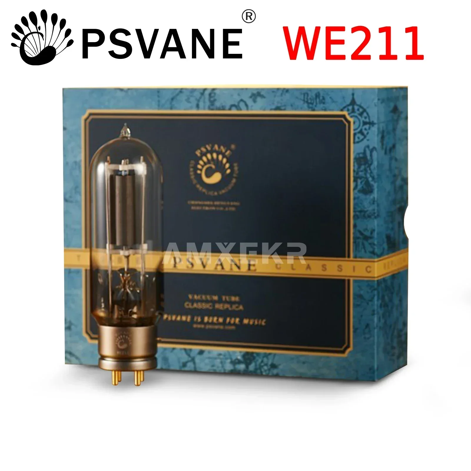 Psvane WE211 211หลอดสุญญากาศคัดลอก WE211ไฟฟ้าตะวันตกทดแทนสำหรับชุดท่ออิเล็กทรอนิกส์211อัพเกรดสำหรับเครื่องขยายเสียง