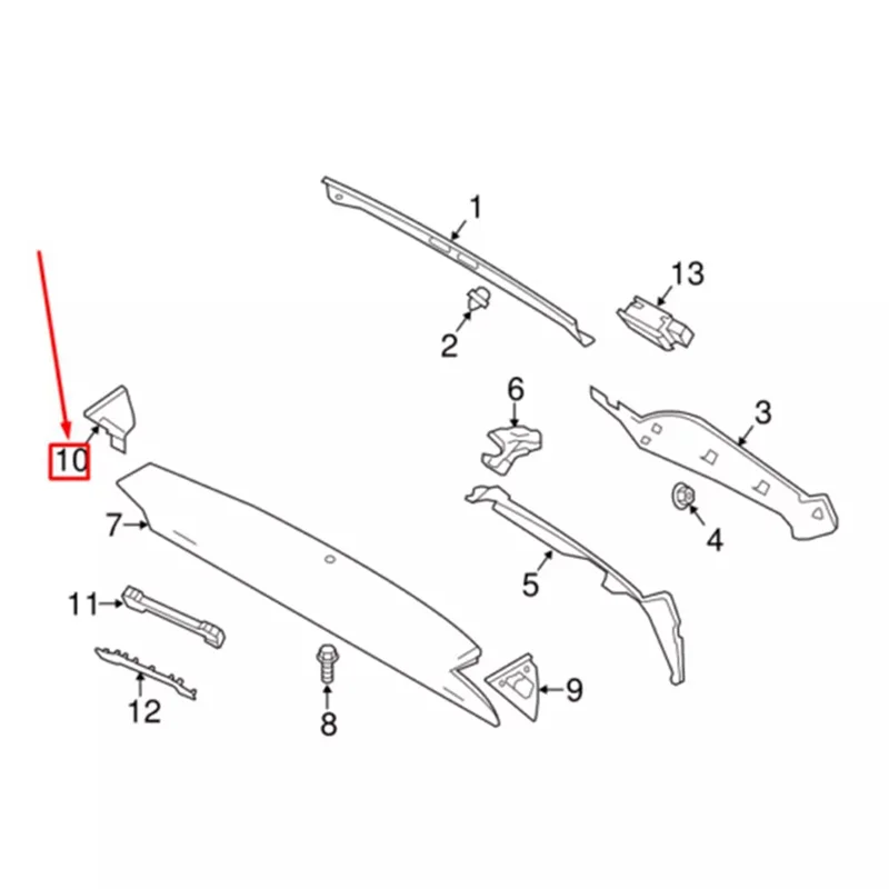 

Unique Rear Tailgate Liftgate Corner Moulding Trim For Land Rover Range Rover Executive 2013-2021