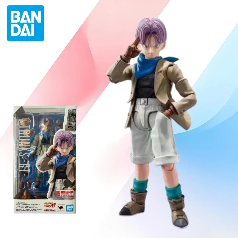 

В наличии: Новая оригинальная фигурка Bandai S.H.Figuarts Dragon Ball GT Транк, модель в коробке, коллекционная игрушка.