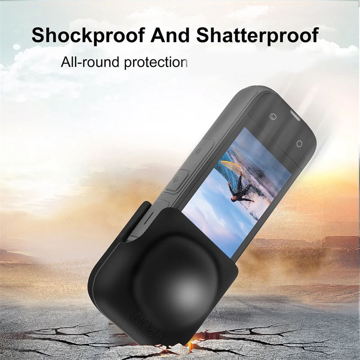 Lens Protective Case4Pcs Lens Case for X4 Panoramic Sports Camera Lens Case 360 Multifunctional Convenient Lens Silicone Case