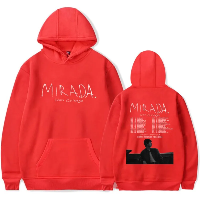 Ivan cornejo mirada tour Hoodies merch für Mann/Frau Unisex HipHop Langarm Sweatshirts Kapuze Streetwear