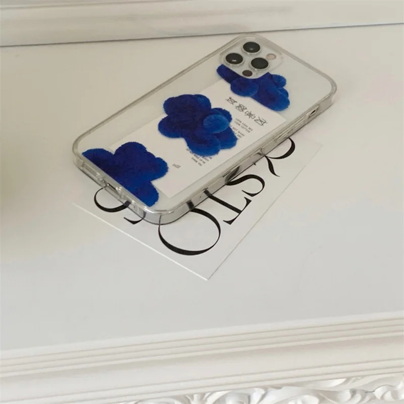 Blau Faul Bär Telefon Fall Für iPhone 14 13 12 11 Pro Max Mini 7 8plus Se2020 XS XR weiche Kristall Transparent Silikon Zurück Abdeckung