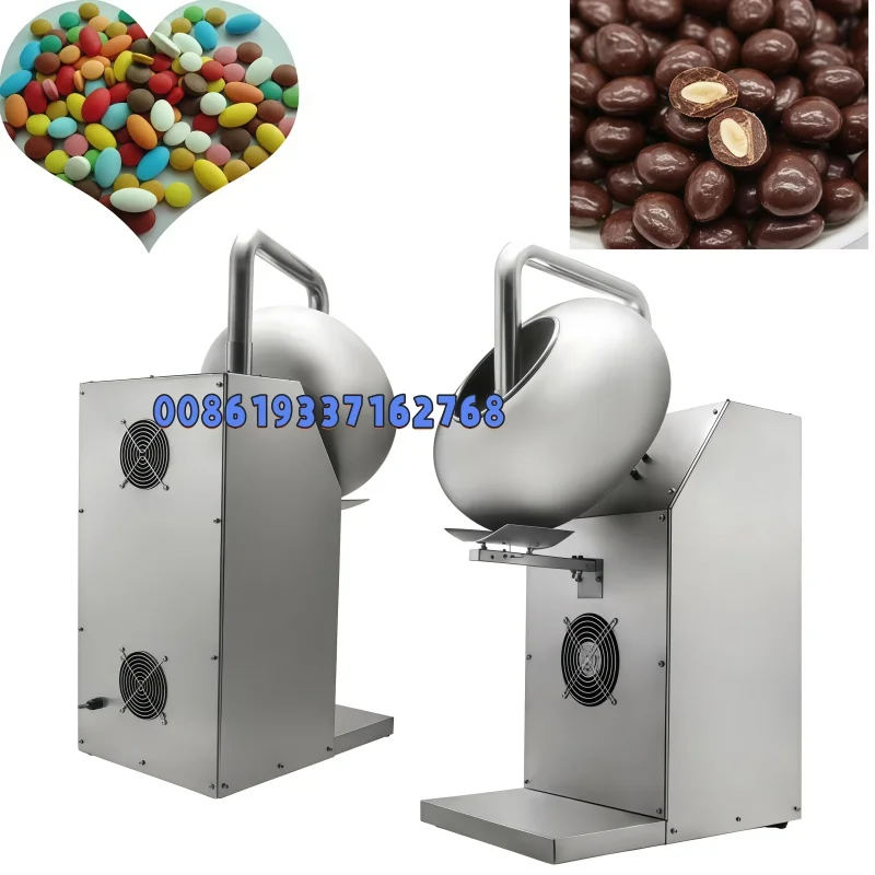 Chocolate Panning Machine/Stainless Steel Coating Pan Machine for Peanut/Automatic Almond Sugar Coating Machine