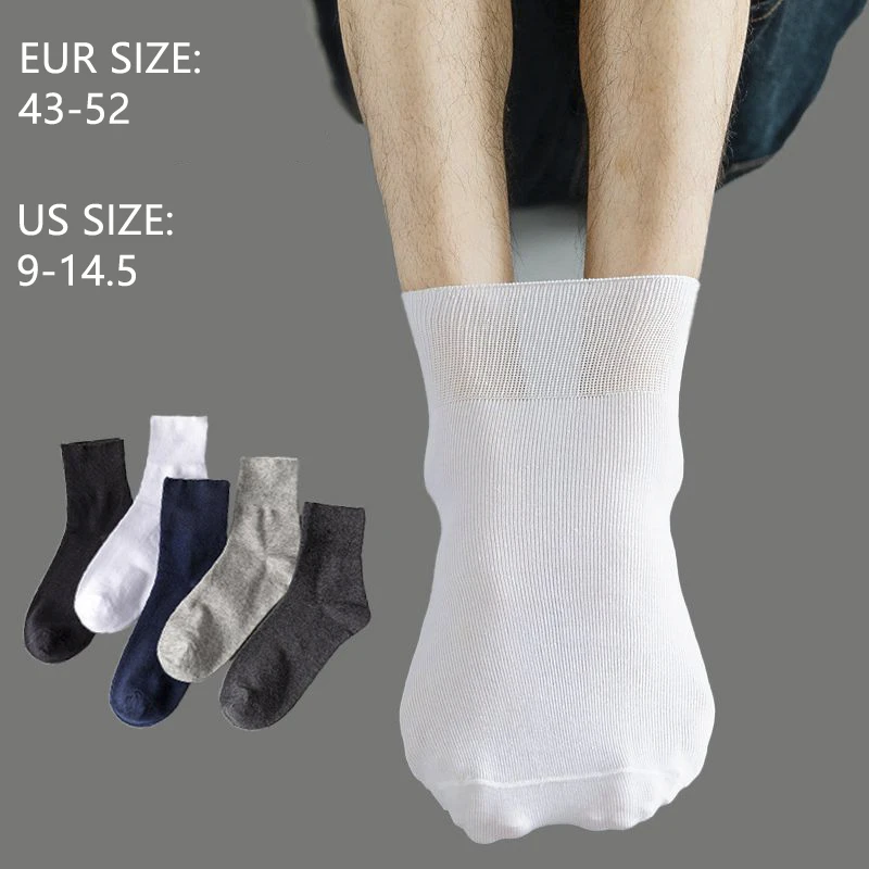 

5Pair / Lot Men Thin Summer Crew Socks Fashion Cotton Breathable Soft Casual Plus Size High Quality Extra Elastic Mesh Sokken