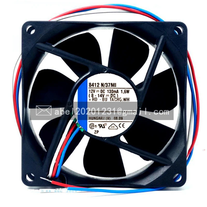 

BRAND NEW 8412N/37MI 8412 N/37MI 12VDC ORIGINAL COOLING FAN 8025 80*80*25MM