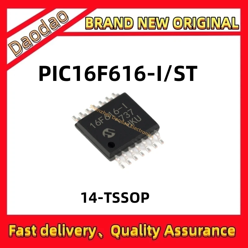 10Pcs PIC16F616-I/ST PIC16F616 pic16f616 PIC16F PIC16 PIC IC Chip 14-TSSOP Quality Brand New