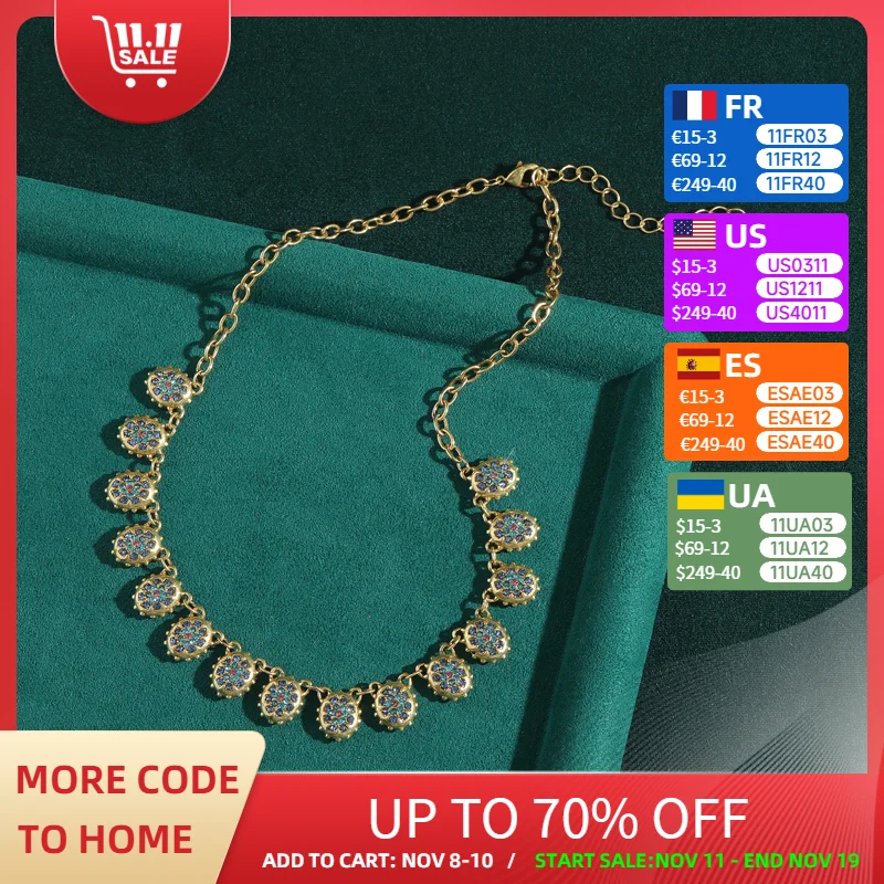 

Vintage Colorful Rhinestones Beetle Pendant Necklace Collar Choker Gold Color Cham Chain Woman Luxury Designer Accessories 2025