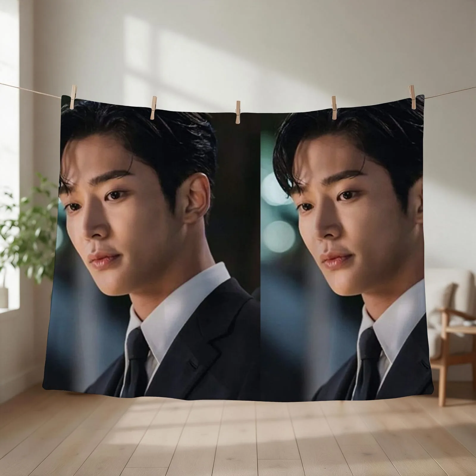 Rowoon actor Throw Blanket Decorative Beds Picnic valentine gift ideas sofa bed Blankets
