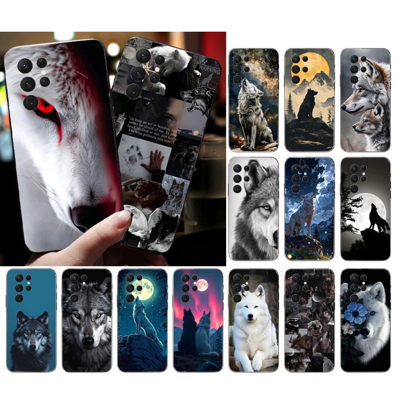 

Phone Case For Samsung Galaxy S26 S25 S24 S23 S22 Ultra S23 S22 S25 Plus S24 FE S26Edge Wolf