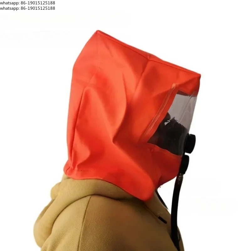 2026 1PCS   Marine Emergency Escape Respirator Mask 10 Minutes Accessories Hood Orange Respiratory Mask