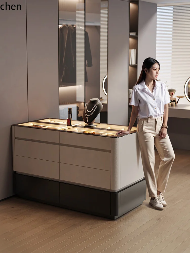 ZML light luxury high-end jewelry display cabinet storage Nakashimadai clothing store decorative cabinet