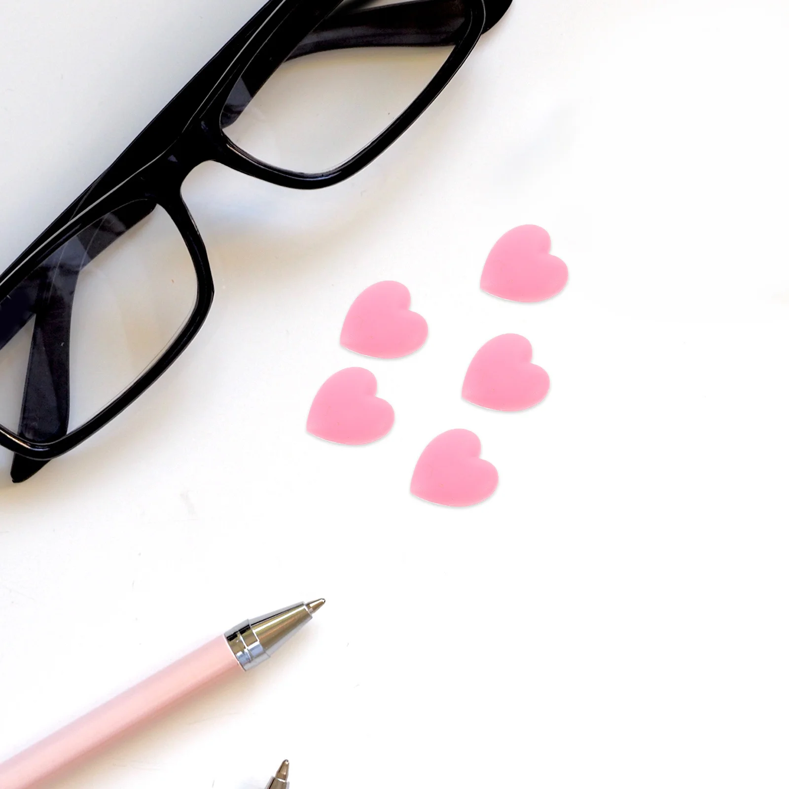 

20Pcs Heart Shaped Silicone Eyeglass Ear Hooks Non Slip Ear Grips Glasses Retainers Anti Slip Holder Eyeglasses Retainers