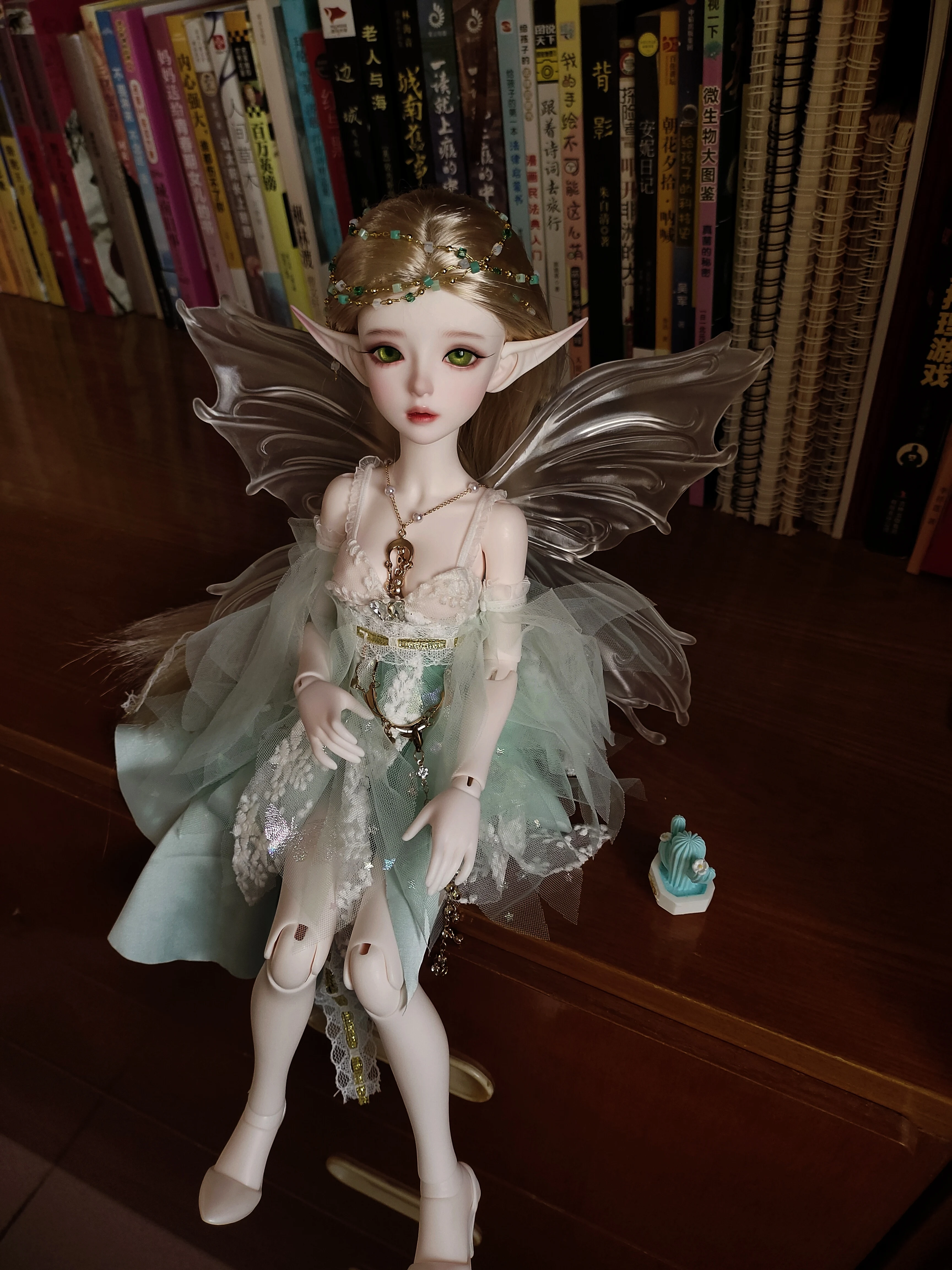 

In Spot Original 4 Point Bjd Doll 1/4 Girl Doll Janen Angel Petal Skirt Resin 44cm Doll Exquisite Craftsmanship Garage Kit Gift