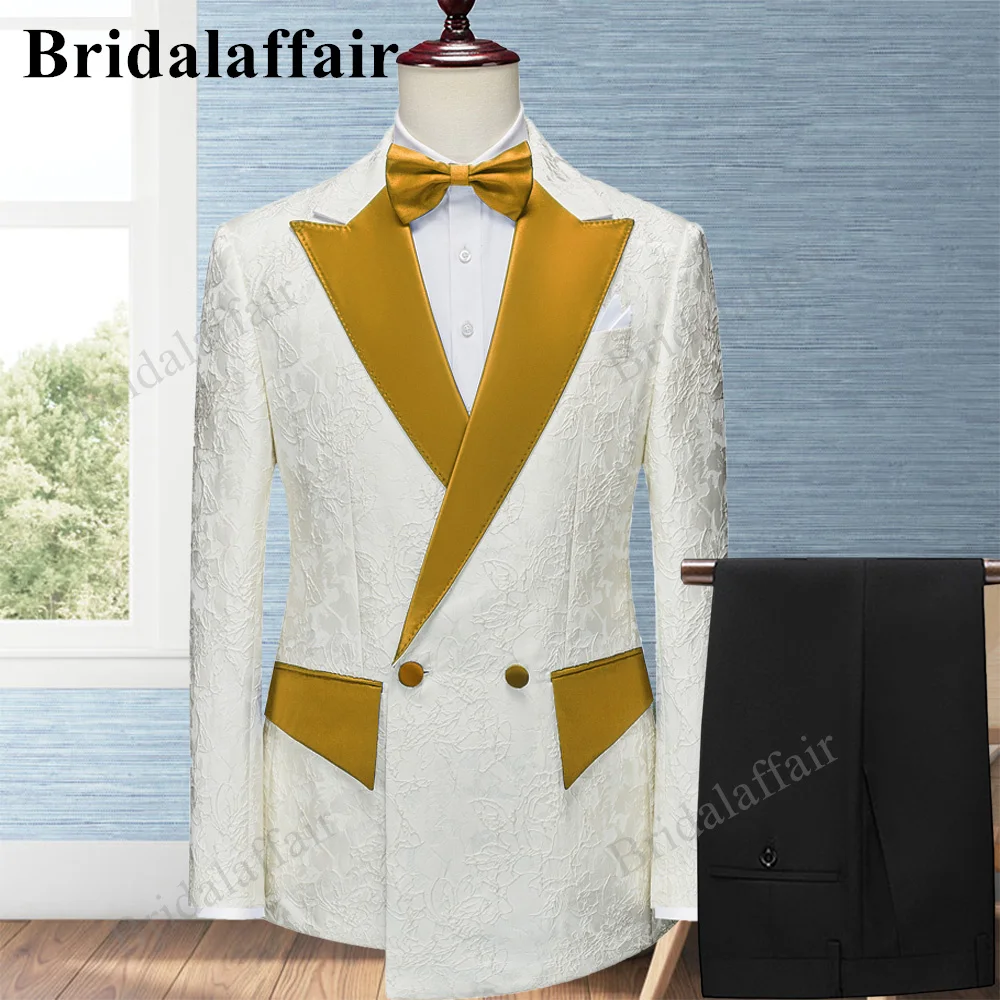 

Bridalaffair Purple Collar Custom Made Classic Wedding Suit For Men Formal Slim Fit 2 Pcs Party Business Prom Male Tuxedo Daily