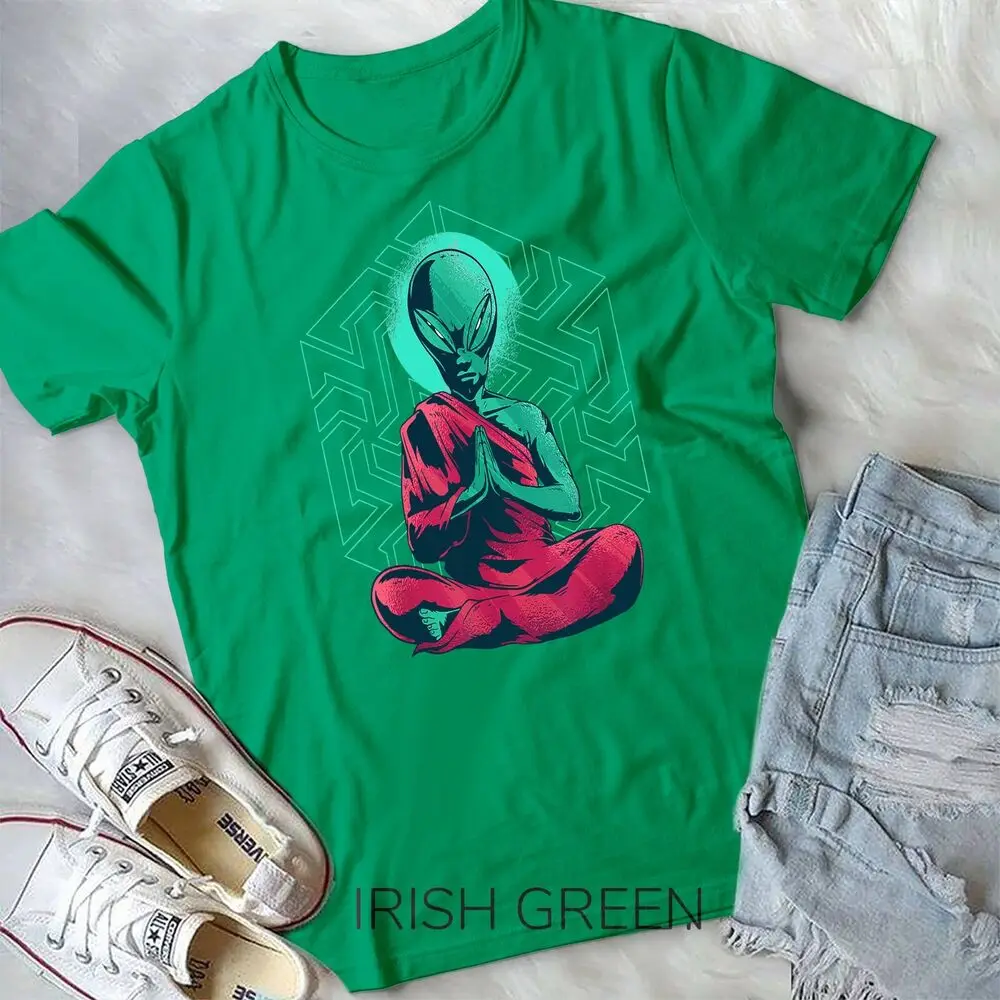 FUNNY ALIEN MONK MEDITATION T-Shirt Unisex T-shirt