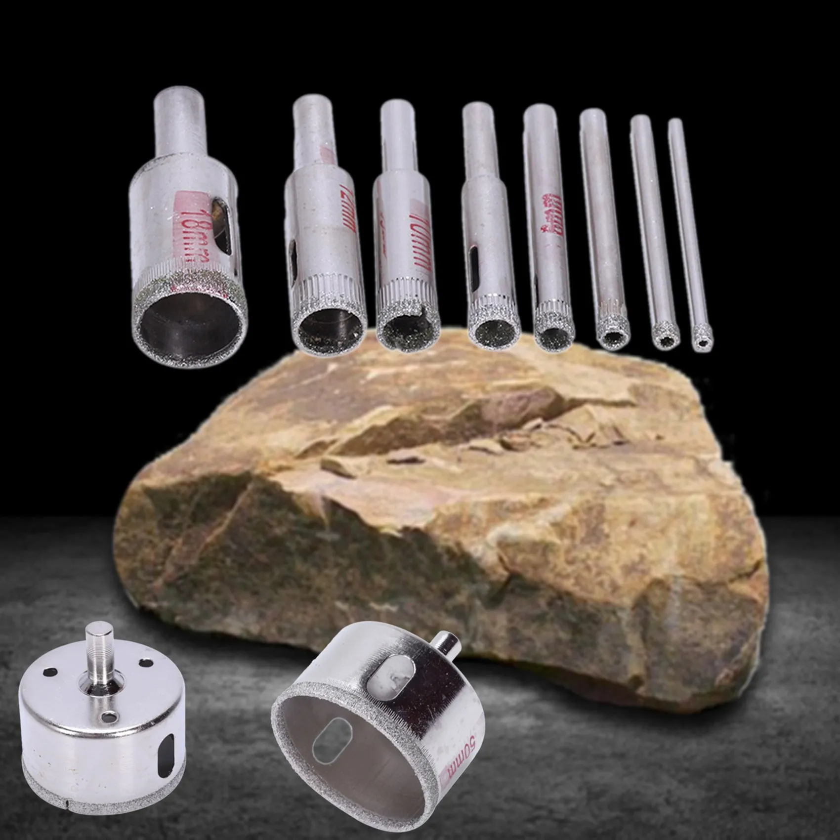 A71P 20 個ダイヤモンドホールソー 3-50 ミリメートルドリルビットソーセットタイル大理石ガラスカッター