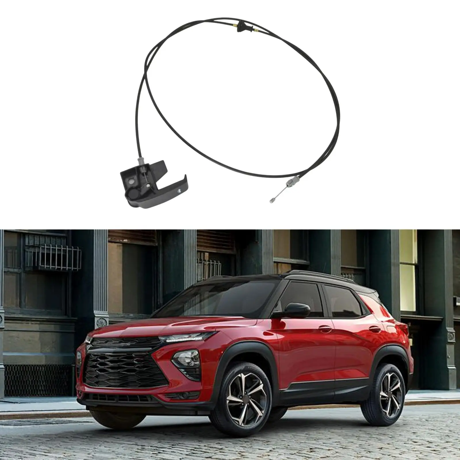 912037 Hood Release Cable Replace Parts Fittings Easy Installation Accessory Black for SSR
