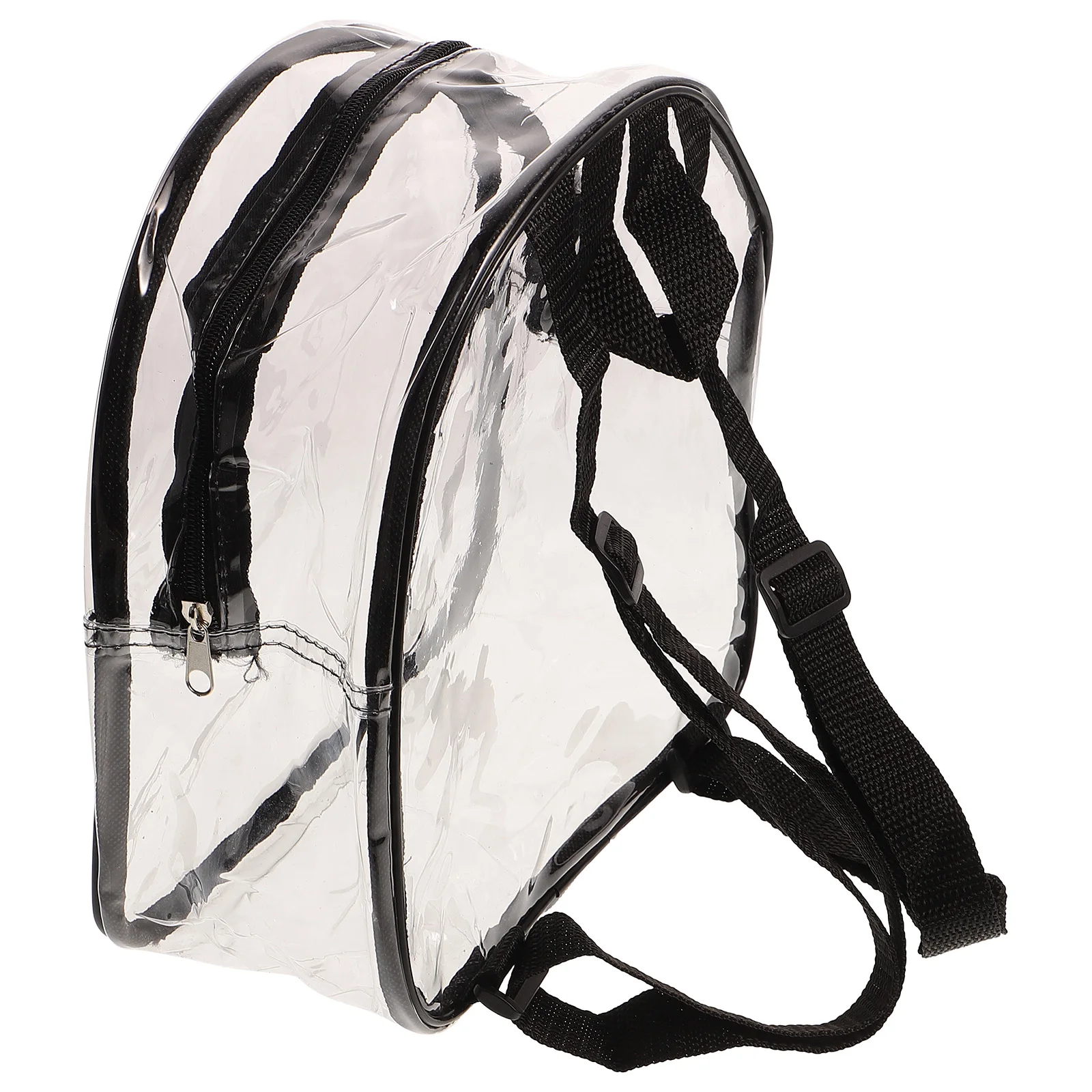

Heavy Duty Clear Backpack Transparent PVC Bag for School Work Travel Stadium Approved Festival Concerts Lightweight Portable