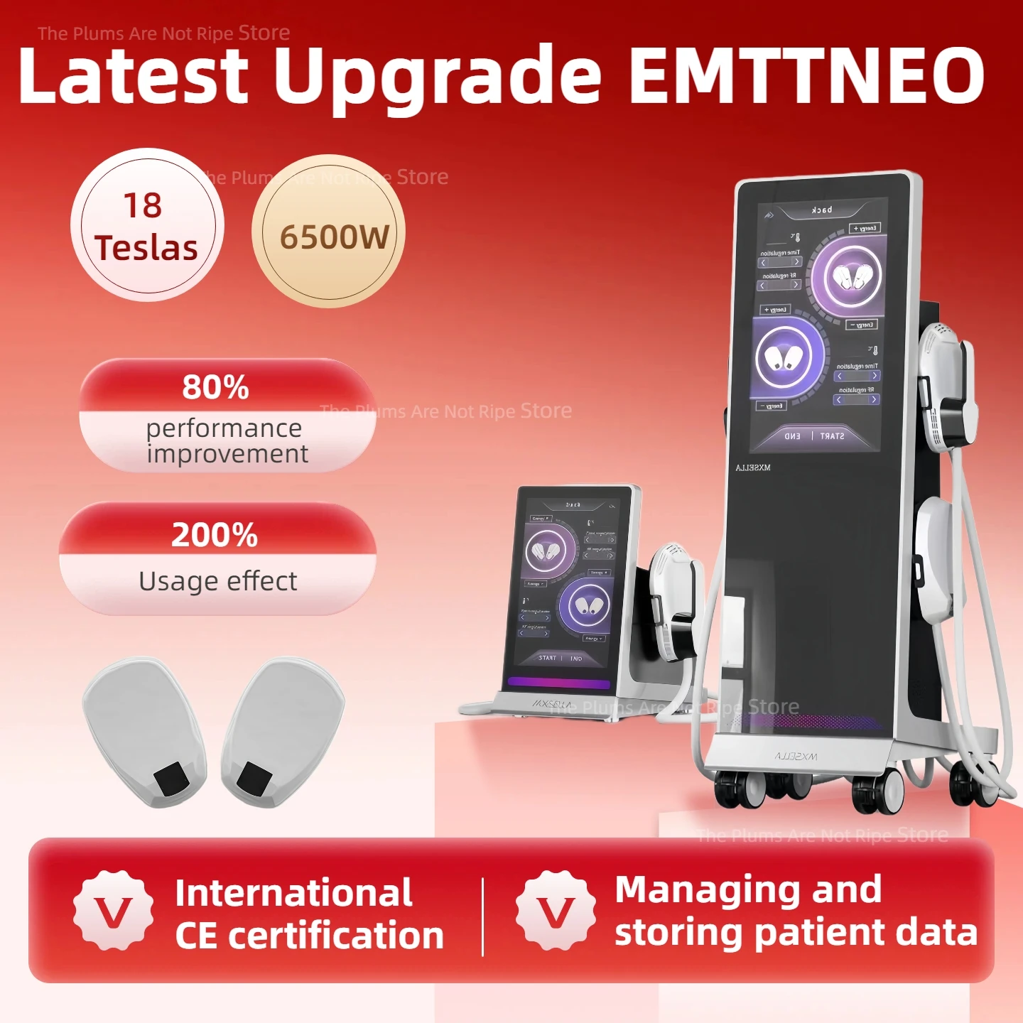 

EMTTNEO 8500W Connect EMS Body Slimming Muscle HIEMT Beauty Body Fat Burning Machine Standing RF Body Slimming EMS Body Sculpt