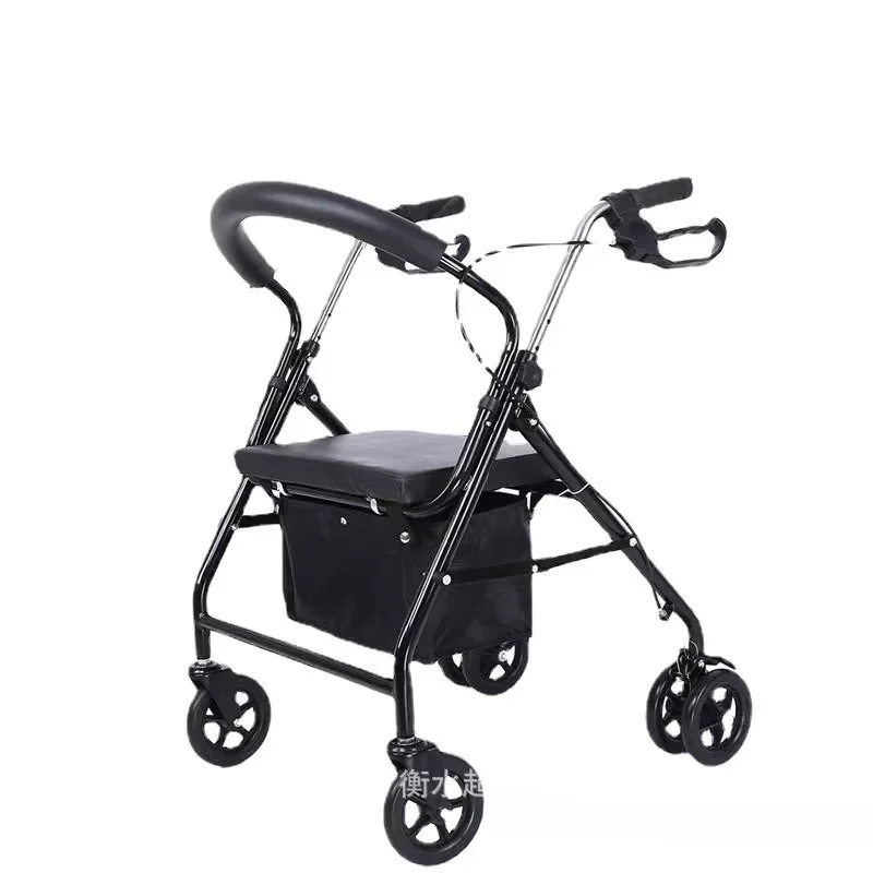 

Hot sales Elderly Trolley Can Be Taken and Pushed To Buy Food Cart Elderly Walkers