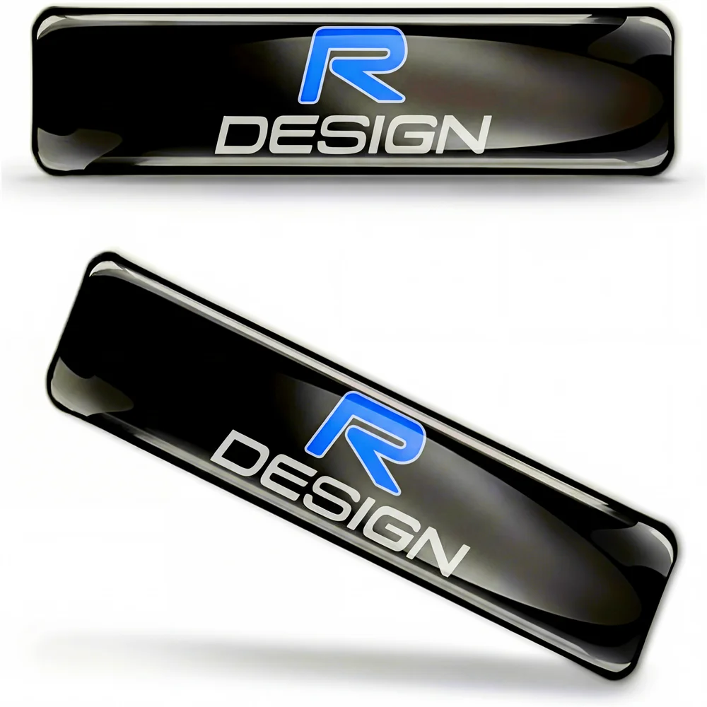 2 X 3D Domed Silicone Stickers Decals for Volvo Vehicles Car Motorcycle Helmet Mobile Phone, Tablet, and Computer Suitcase