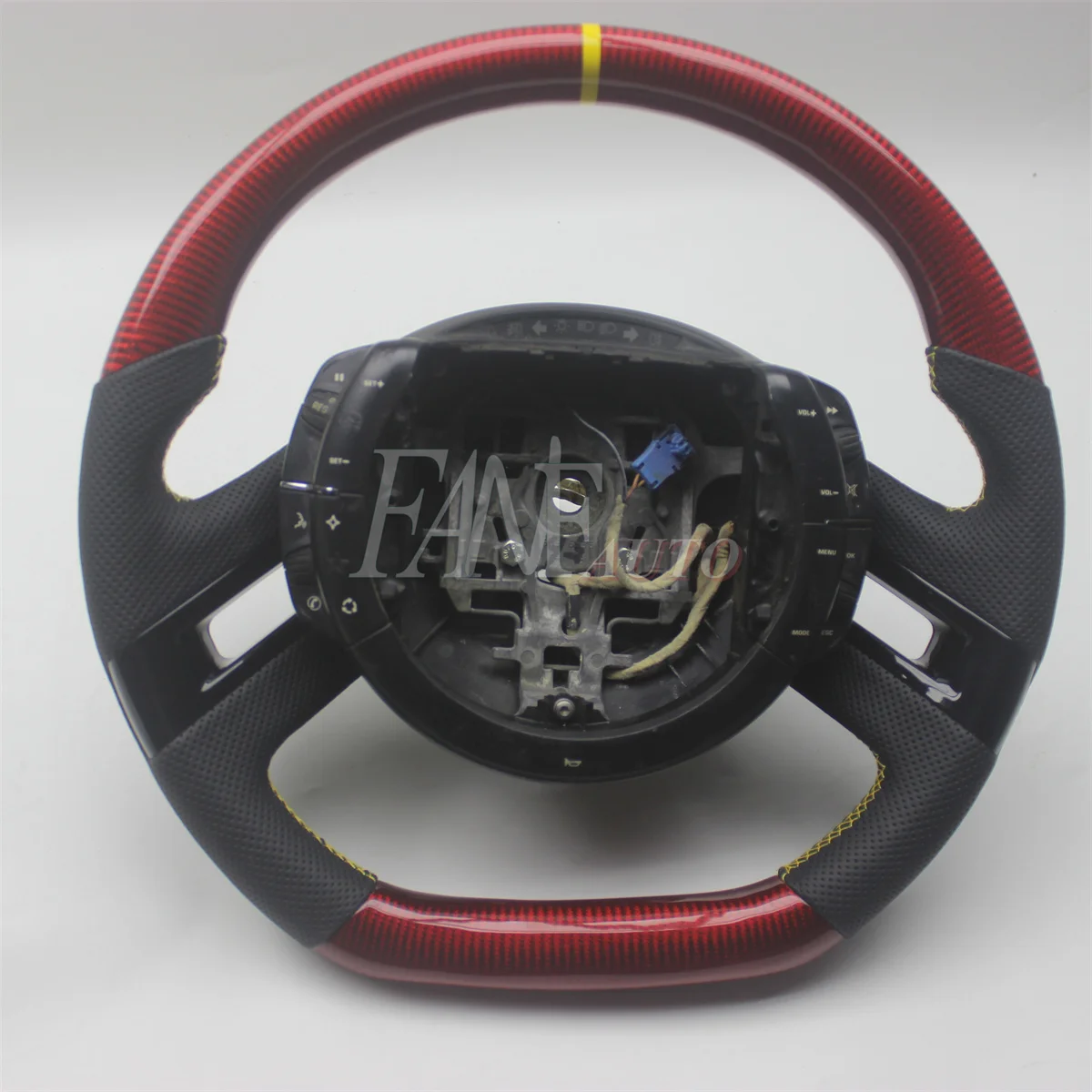 Replacement Real Carbon Fiber Steering Wheel with Leather for Citroen C-QUATRE C4