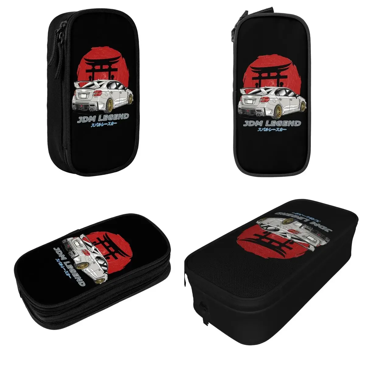 JDM R32 Pencil Cases Fashion Japanese Drift Car Racing Race Pen Bags Girl Boy Big Capacity Students School Gift Pencilcases