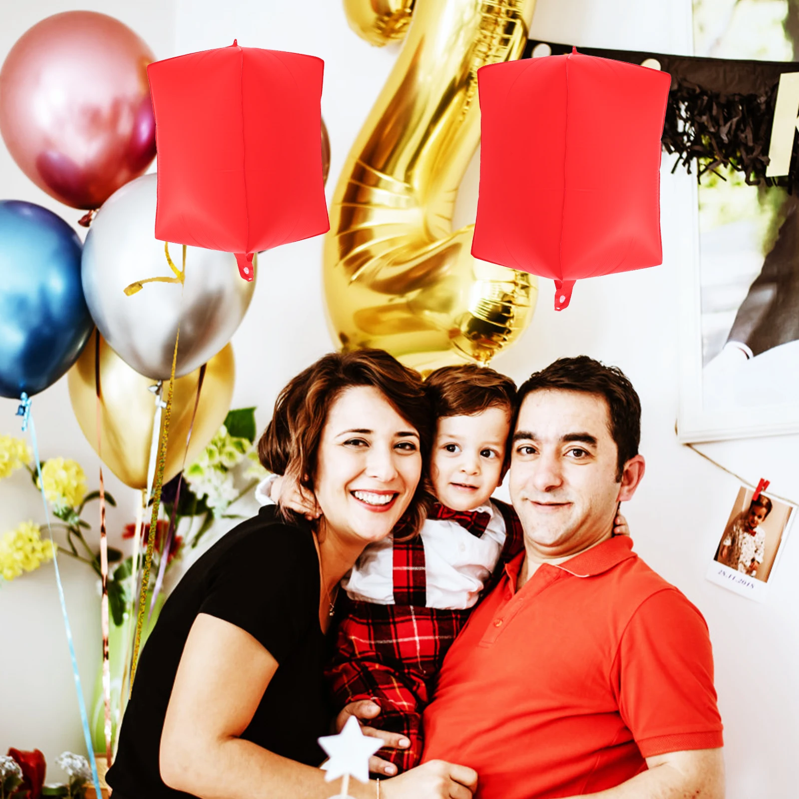 

5 Pcs Balloon Balloons Ornaments Red Decorative Party Inflatable