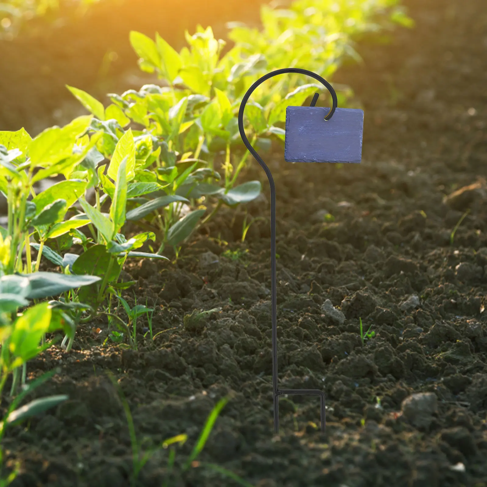 

4Pcs Metal Shepherd Hooks Iron Hanging Hooks for Garden Lantern Bird Feeder Yard Fence Outdoor Use Yard Shepherd Hook