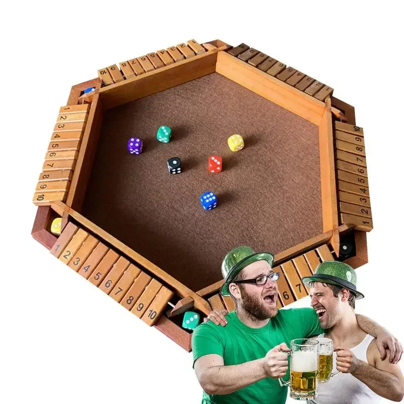 Shut The Box Game Close The Box Game Digital Game Toy Acrylic Printing Parent-Child Interaction Thinking Ability For Classroom