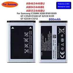 Brand New AB463446BU AB043446BE AB553446BU Battery For Samsung C3300K X208 B189 B309 GT-C3520 E1228 GT-E2530 E339 GT-E2330 C5212