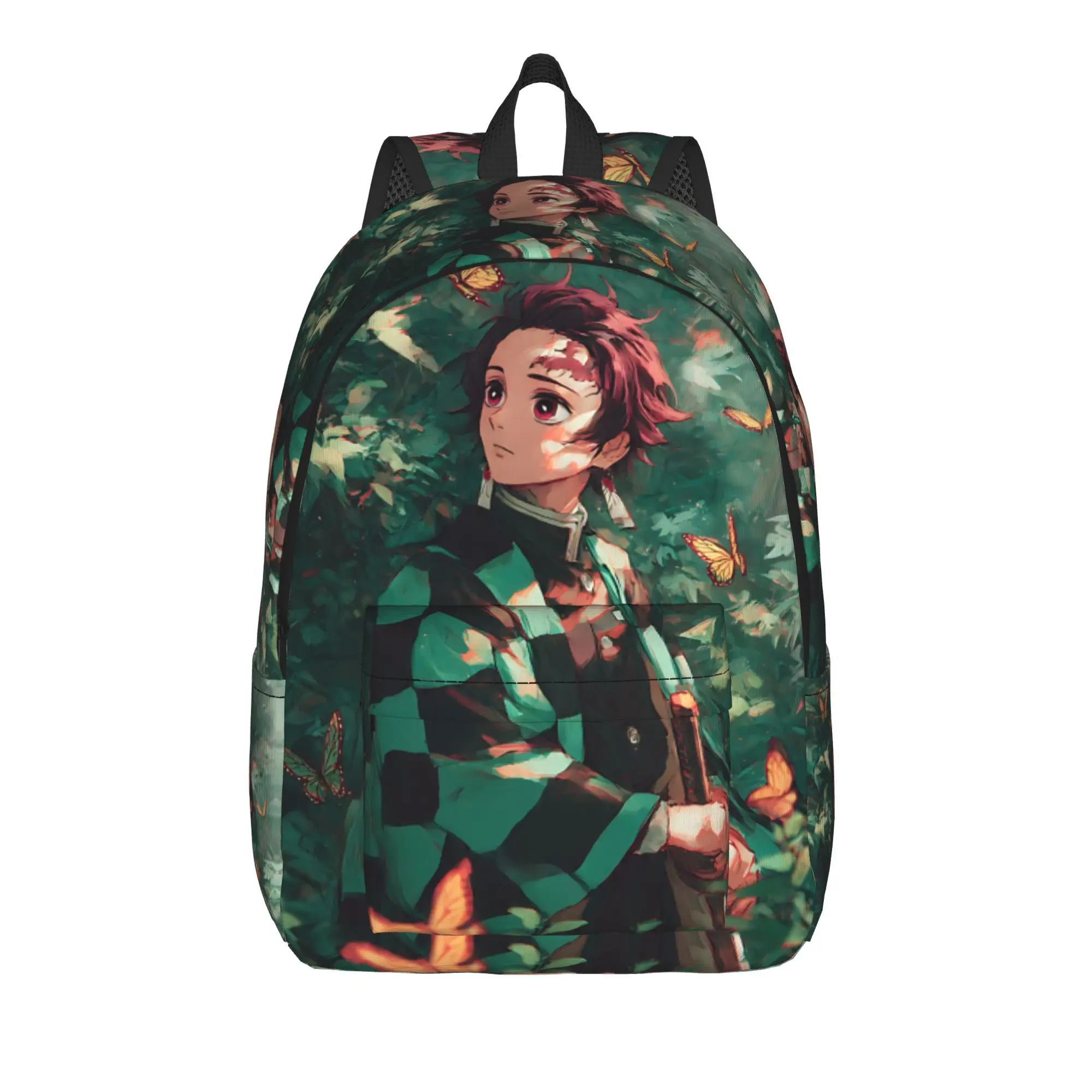 

Fashion Demon Slayer Backpack shounen manga Mochilas Dual-Use Outdoor Sturdy Shoulder Rucksack