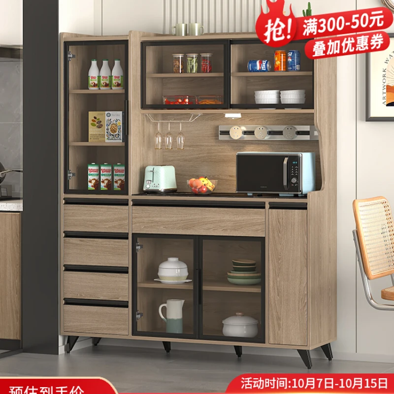 

Dinner side cabinet integrated against the wall Nordic kitchen storage cabinet Living room rock board wine cabinet Tea