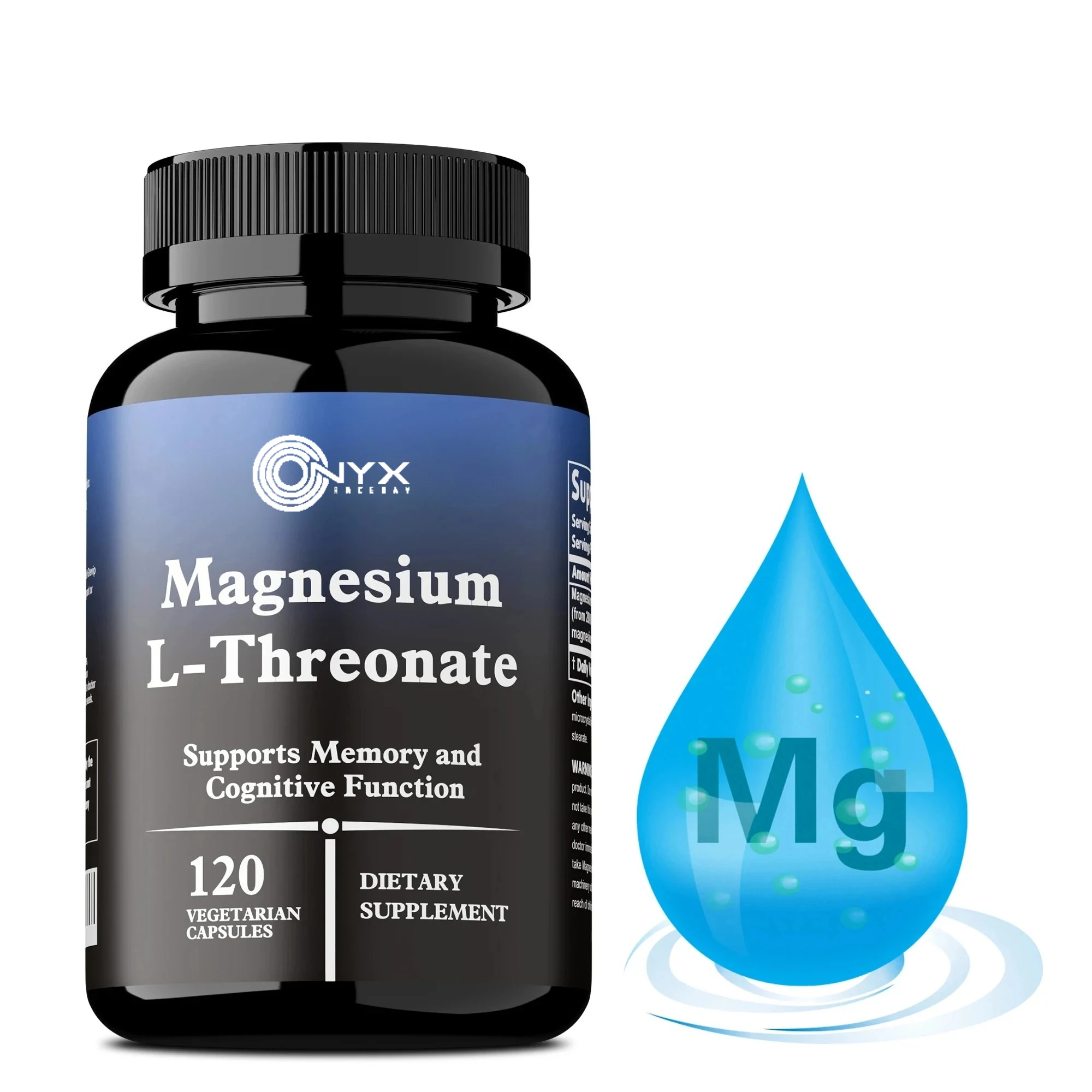 Magnesium L-Threonate Supplement - Calms and Soothes, Reduces Fatigue, Improve Sleep Quality, Enhanced Memory & Mental Clarity