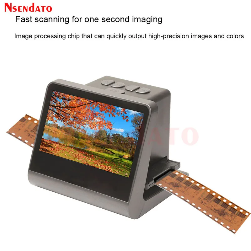 Negative HD Film Slider scanner Professional 35MM Super 8 Film Slide Converter Photo Digital Image Viewer With 5\