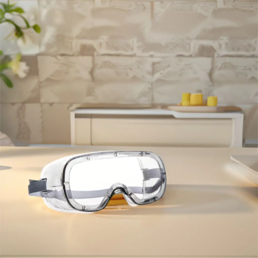 

Portable Professional Safety Goggles Vented Dustproof Anti Splash Eyewear Protective Clear Lens Anti-Fog Glasses Work Lab