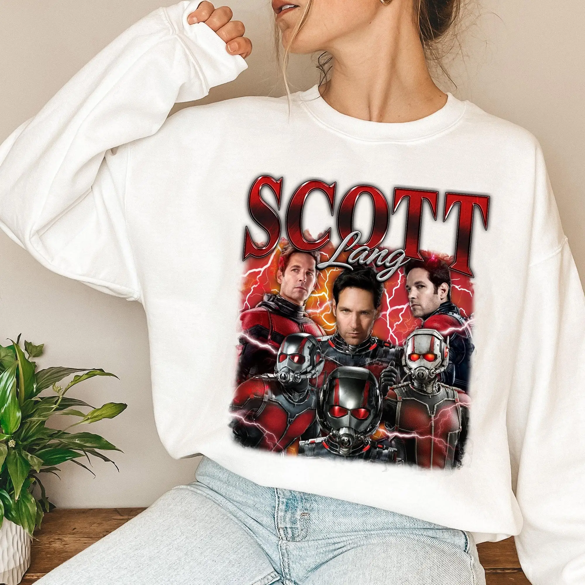 

Vintage 90s Bootleg Scott Lang Shirt Superhero Shirt Retro Marvel Shirt Retro Hero Matching Family Tee Ant-Man Shirt