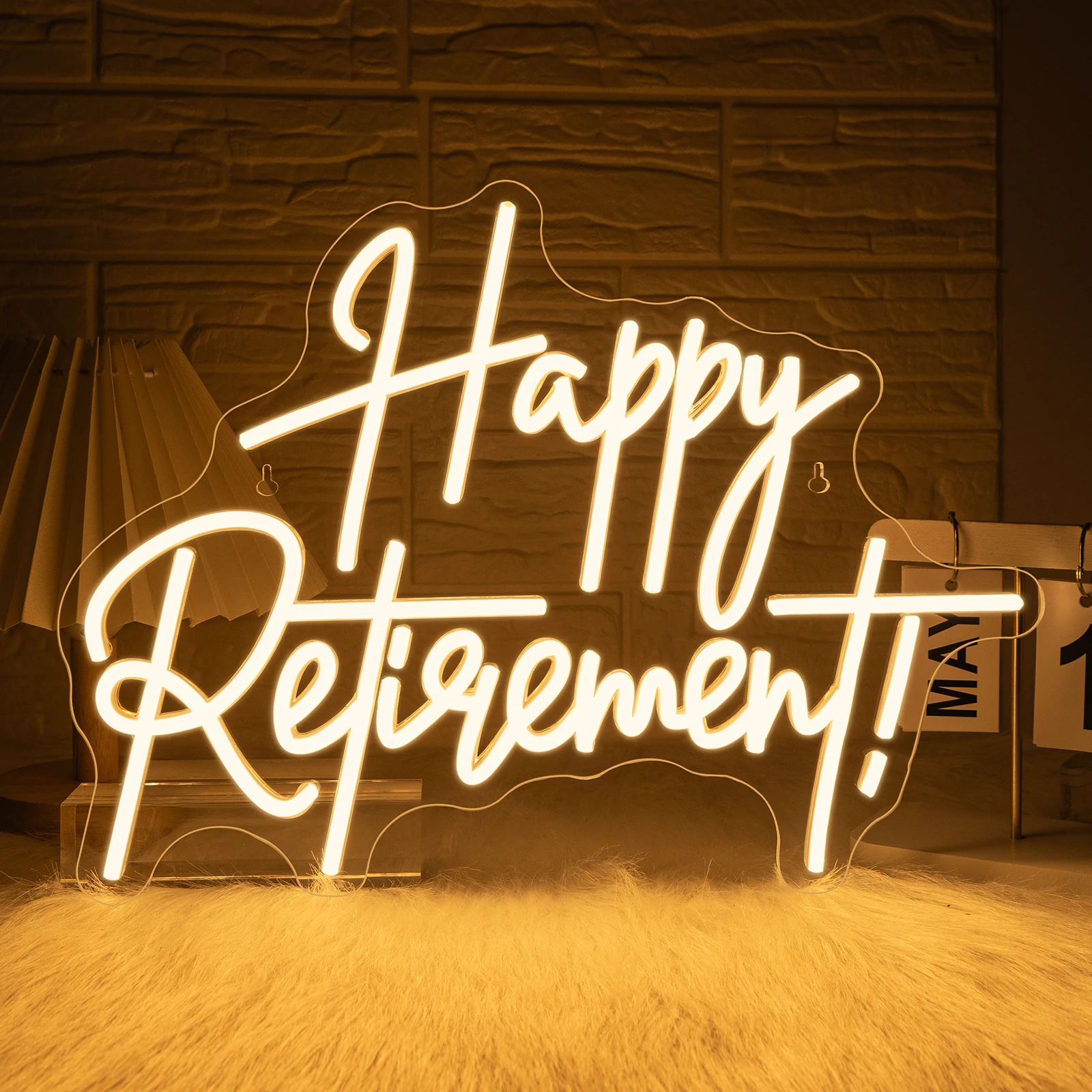 

Неоновые вывески Happy Retirement для декора стен 5/12 В USB с регулируемым переключателем для спальни, настенный декор для вечеринки в прощании для мужчин и женщин