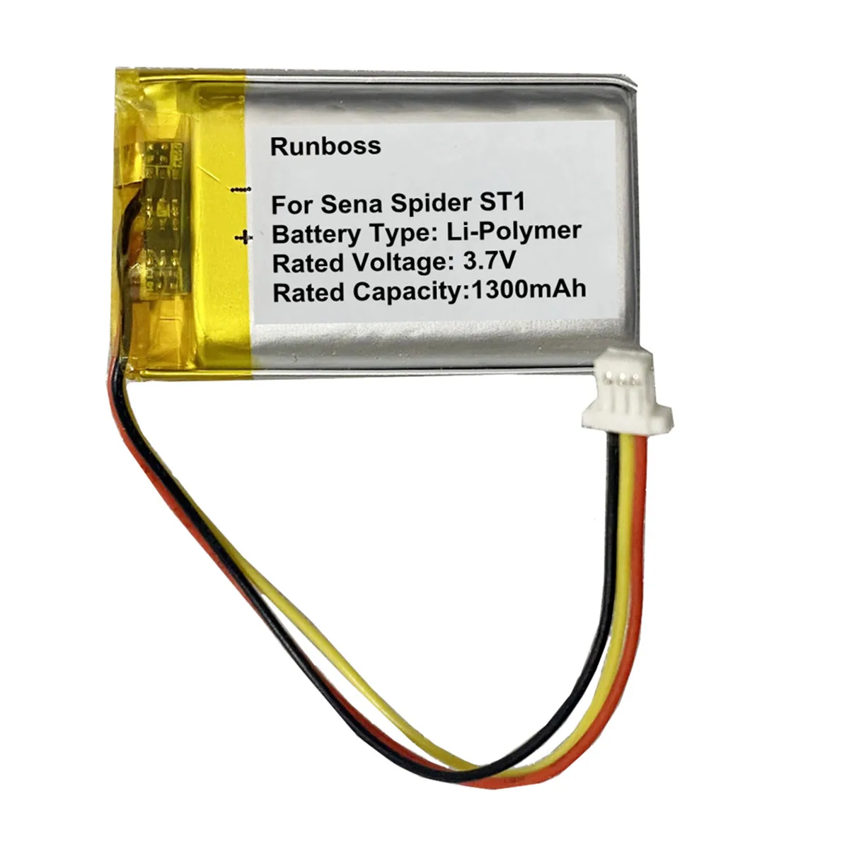3.7V 1300mAh Headset Replacement Battery For Sena Spider ST1 Motorcycle Bluetooth Headset, Helmet Intercom