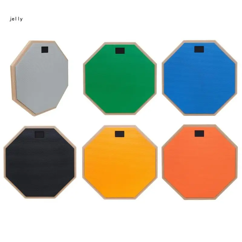 12 Inch Practice Drum Pad, 2 Sided Drum Practice Pad Silents Practice Dumb Drums 448C