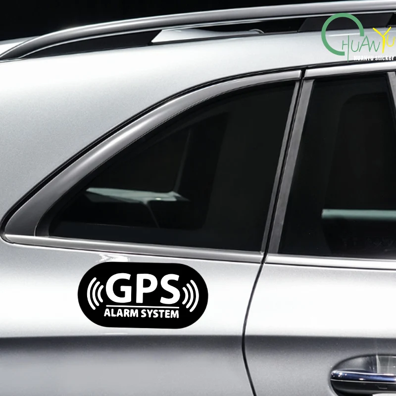 Vinyl GPS Tracking Alarm Sticker Accessories Multicolor Waterproof Reflective Warning Sticker Bicycle Scooter Alarm System Decal