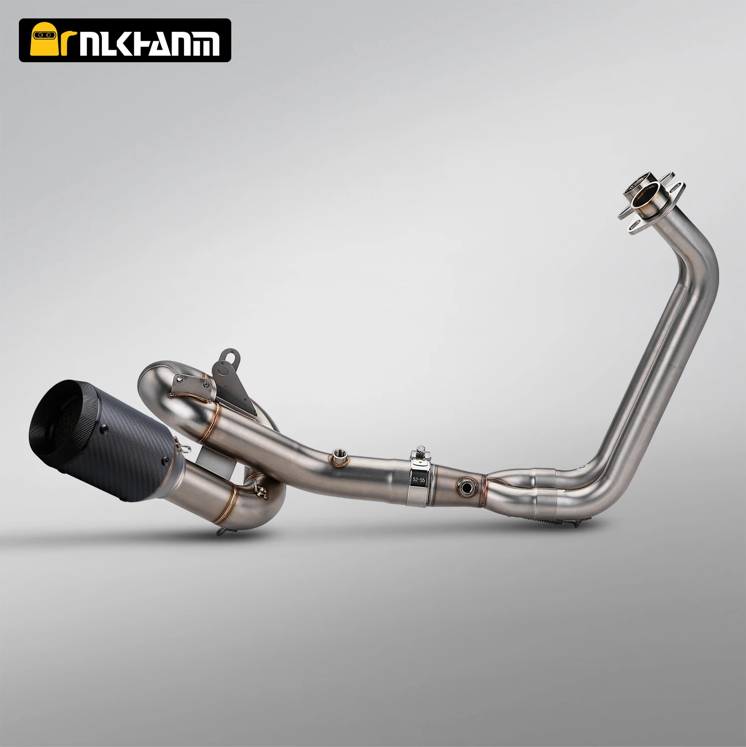 

For MT07 FZ07 XSR700 2014-2025 Motorcycle Exhaust Stainless Rotary Roundabout Front Pipe with 51mm exhaust