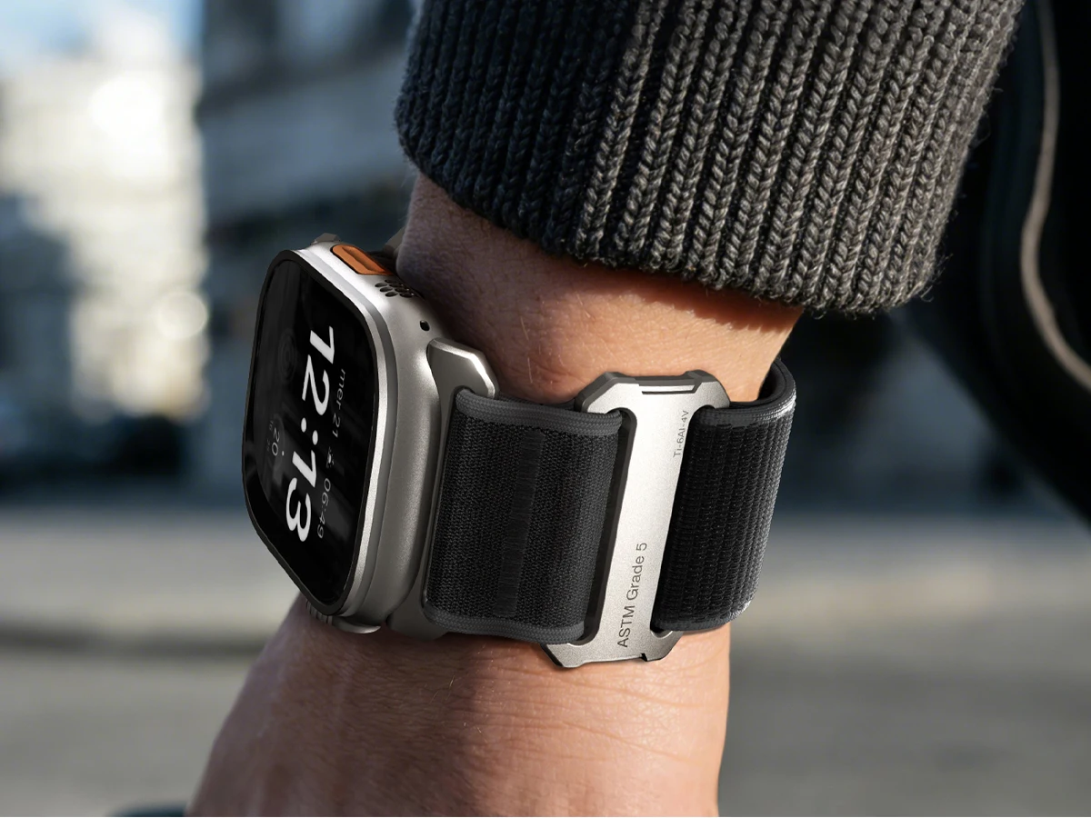 LULULOOK Titan-Nylon-Armband der Klasse 5 für Apple Watch Ultra 49 46 45 44mm, Titan-Armband für iWatch Ultra 3 S11 10 SE 9 8 7 6 5 4 – Detail 9
