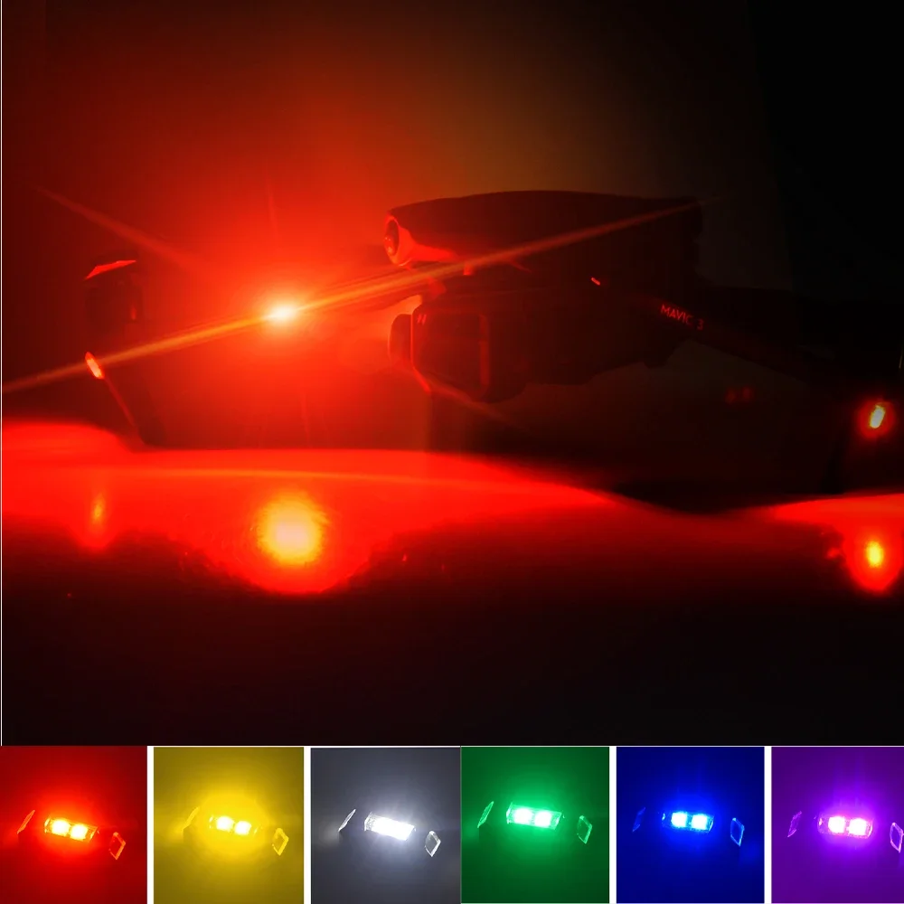 Night Lights for DJI NEO/Mavic Air 2/Mini 3 Pro/Mini 2/Mini/2/Pro/Air/Spark/FIMI X8SE/FIMI Mini Drone Warning Light Strobe Light